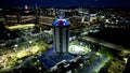 Night landscape of downtown Orlando Florida United States. Royalty Free Stock Photo