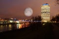 Night landscape of Moscow Royalty Free Stock Photo