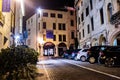 Night landscapes of the beautiful and medieval city of Asolo renowned Venetian town and considered one of the most beautiful villa