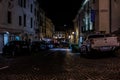 Night landscapes of the beautiful and medieval city of Asolo renowned Venetian town and considered one of the most beautiful villa