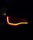 night leb backlight car audi photo Royalty Free Stock Photo