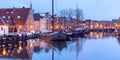 Leiden canal Galgewater Royalty Free Stock Photo