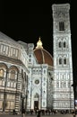 Night life and tourists in Florence city , Italy