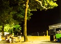 Night life in Praia da Costa beach, Vila Velha, EspÃÂ­rito Santo State, Brazil Royalty Free Stock Photo