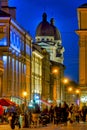 Night life in Rynok Square Royalty Free Stock Photo