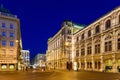 Night Life Scene In Downtown Area Of Vienna City Royalty Free Stock Photo