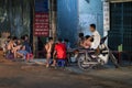 Night life scene of young people in Hanoi, Vietnam Royalty Free Stock Photo