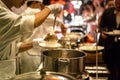 Night life street food in bangkok thailand