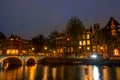 Night Lights on the Amsterdam Canal