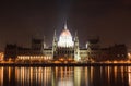 Night lights in Budapest. 13. Royalty Free Stock Photo