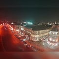 Night lights, Moscow Royalty Free Stock Photo