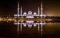 Night lights, mosque, Abudabi, closer to god, reflection, night,