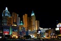 Night lights of New York of Vegas