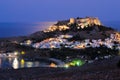 Night Lindos Royalty Free Stock Photo