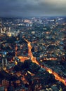 Night London, view from shard