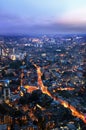 Night London, view from shard