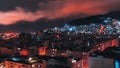 Night long exposure cityscape of Rio