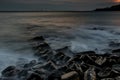 Night long exposure photograph at Clavell Pier.