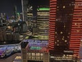 Night look with buildings city life 2