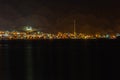 A night look to Aqabah from Eilat Royalty Free Stock Photo