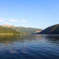 Night lugano lake landscape Royalty Free Stock Photo