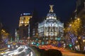 Night in Madrid Royalty Free Stock Photo