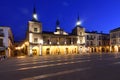 Night at the main square of El Burgo de Osma,