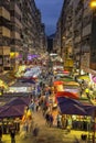 Night Market in Mongkok, Hong Kong Royalty Free Stock Photo