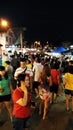 Night market with people Royalty Free Stock Photo