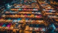 Night market vendors selling souvenirs in Mong Kok generated by AI