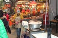 Dynamic night market in Xian, China Royalty Free Stock Photo