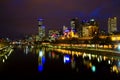 NIGHT IN MELBOURNE Royalty Free Stock Photo