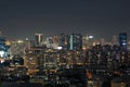 Night of the Metropolitan downtown cityscape urban skyline tower - Cityscape Bangkok city Thailand Royalty Free Stock Photo