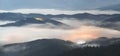 Night misty mountains Royalty Free Stock Photo