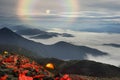 Night misty mountains Royalty Free Stock Photo