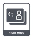 night mode icon in trendy design style. night mode icon isolated on white background. night mode vector icon simple and modern Royalty Free Stock Photo