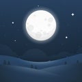 Night moonlight moon galaxy background