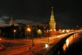 Night Moscow.