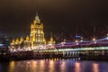 Night Moscow,hotel Royalty Free Stock Photo