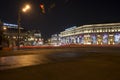 Detskiy Mir Children`s world shopping mall in Lubyanka area. Russia. Moscow Royalty Free Stock Photo