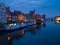 Night at old Gdansk, Poland Royalty Free Stock Photo