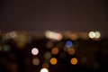 Night out of focus city abstract lights Royalty Free Stock Photo