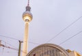 Night over Alexander Platz in Berlin, Germany Royalty Free Stock Photo