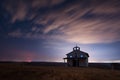 Night over the Chapel of St. George, Rusokastro village, Bulgaria Royalty Free Stock Photo