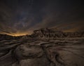 Night over the desert