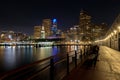 Night over San Francisco Waterfront Royalty Free Stock Photo