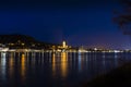 Night over Stein an der Donau. Krems an der Donau. Federal state of Lower Austria