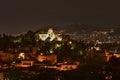 Night panorama of Athens from the Acropolis, Greece Royalty Free Stock Photo