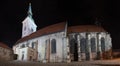 Night panorama with cathedral Royalty Free Stock Photo