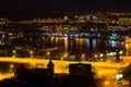 Night panorama of the city of Vladivostok
